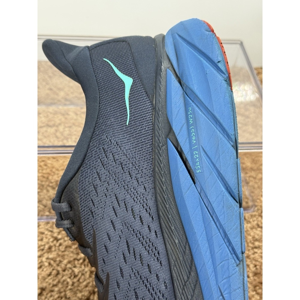 Hoka One One Navy Blue Teal Men's Athletic Shoes - Picture 6 of 13